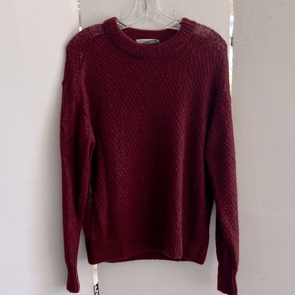 Everlane Women's Crew Neck Sweater - Burgundy